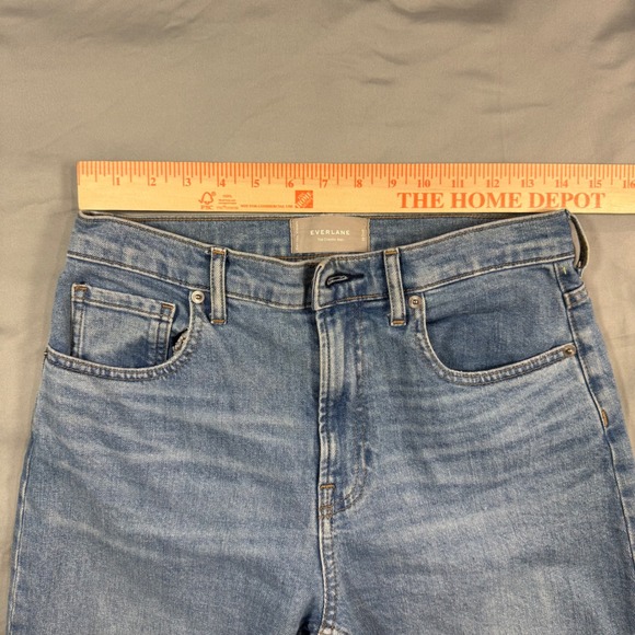 Everlane The Cheeky Cropped Jeans Light Wash Denim Women's 28 Daily Classic - Picture 5 of 11